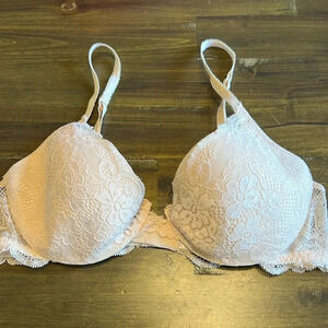 Victoria's Secret Angels IPEX Cream Lace Demi Bra Sexi 36B Wired